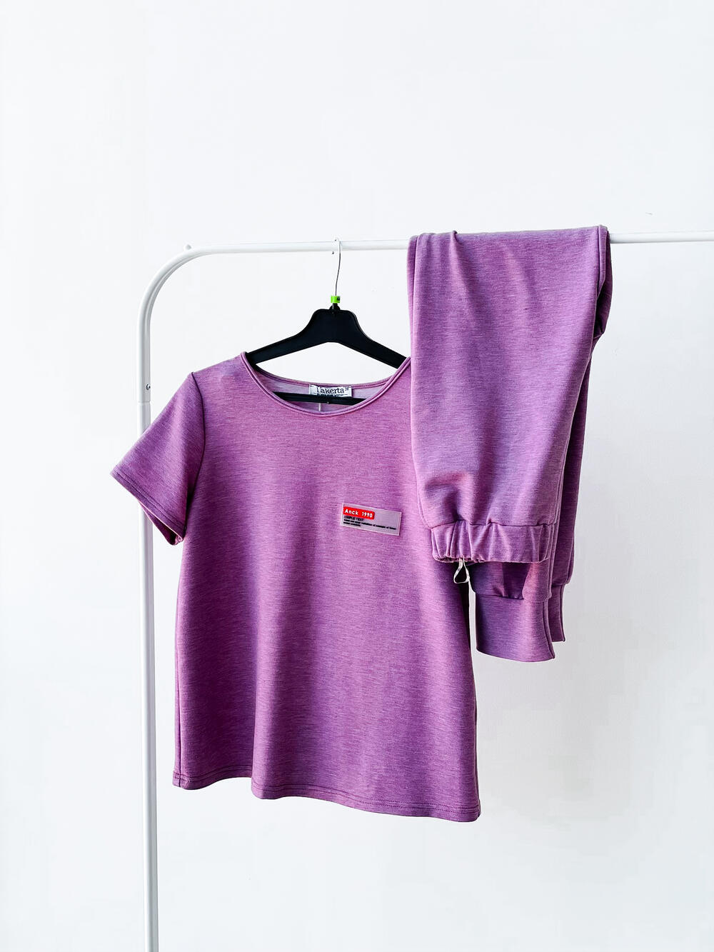 Костюм LA 508178 спортивний к/р котон фуксія, 42-48