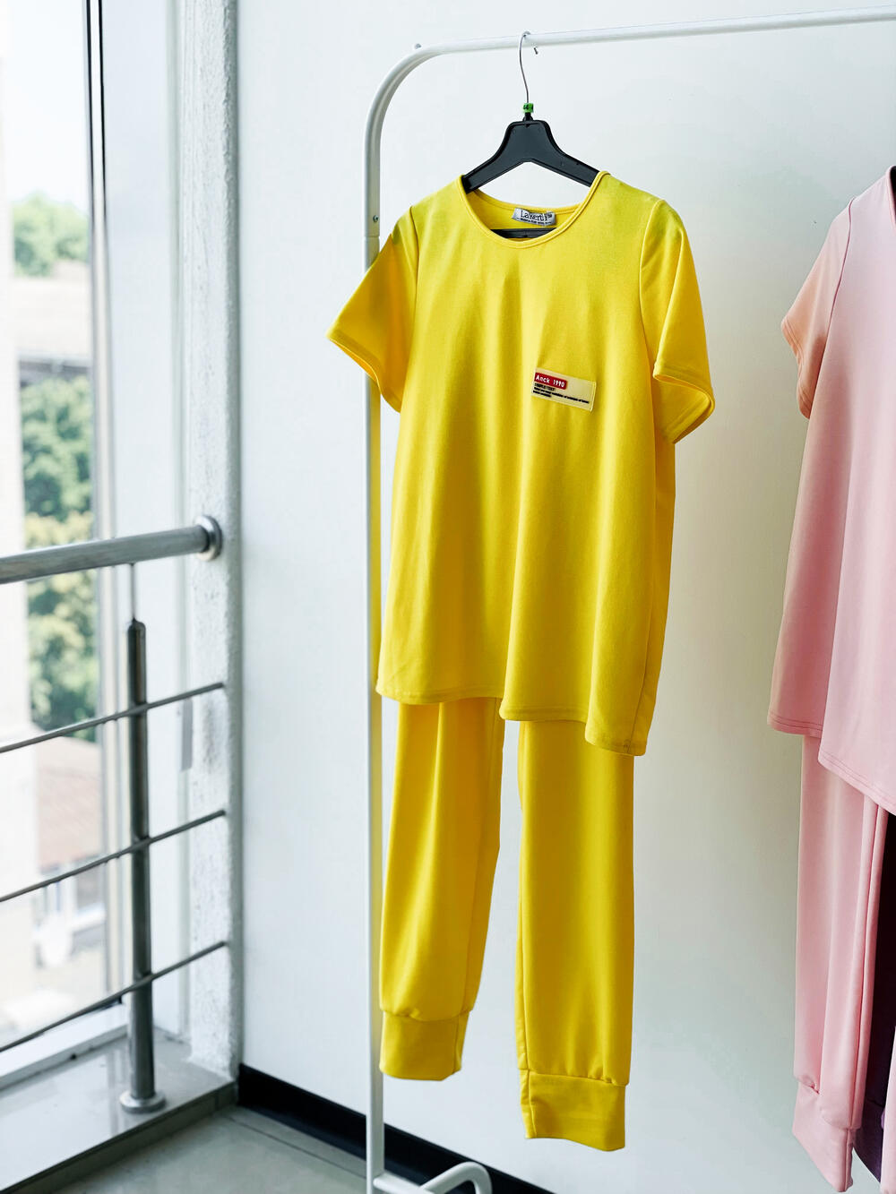 Костюм LA 508178 спортивний к/р котон жовтий, 38-44