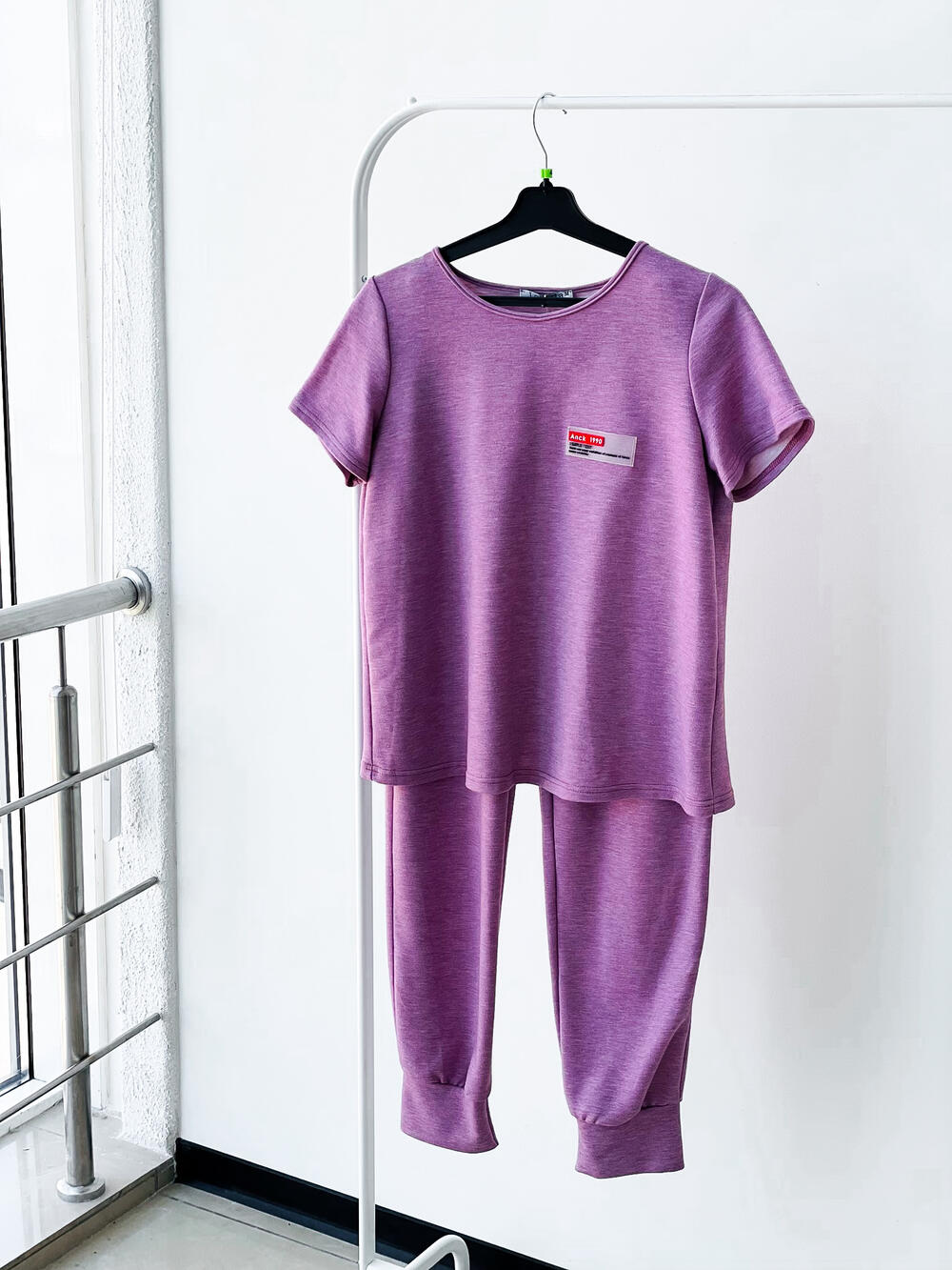 Костюм LA 508178 спортивний к/р котон фуксія, 42-48