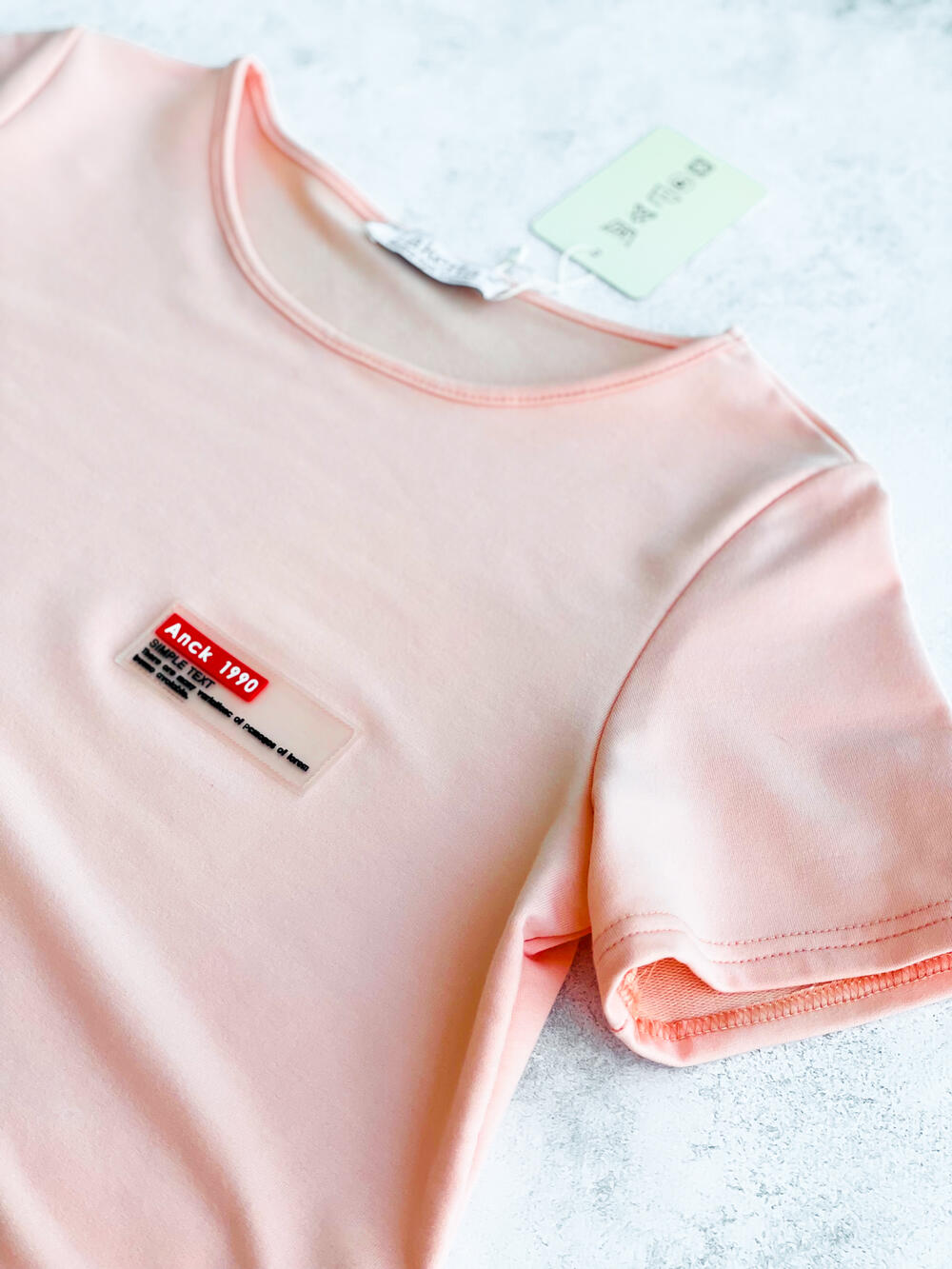 Костюм LA 508178 спортивний к/р котон пудровий, 42-48