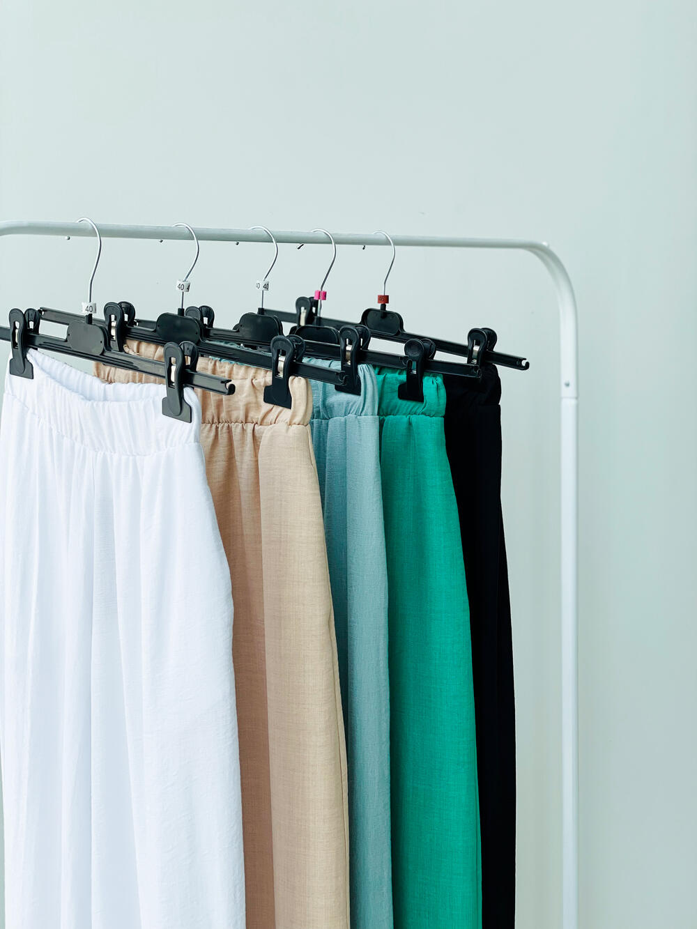 Брюки LK 502 широки жатка віскоза білий, 44/M