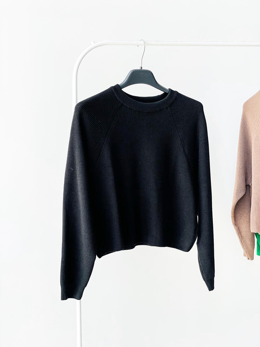 Джемпер LM 2405 бавовна віскоза короткий чорний, уніка 1(42-46)