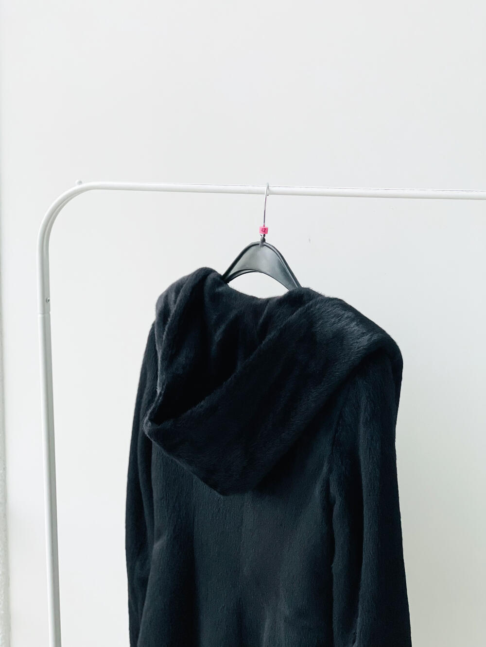 Шуба QE VB M-211 екохутро під норку чорний, 50