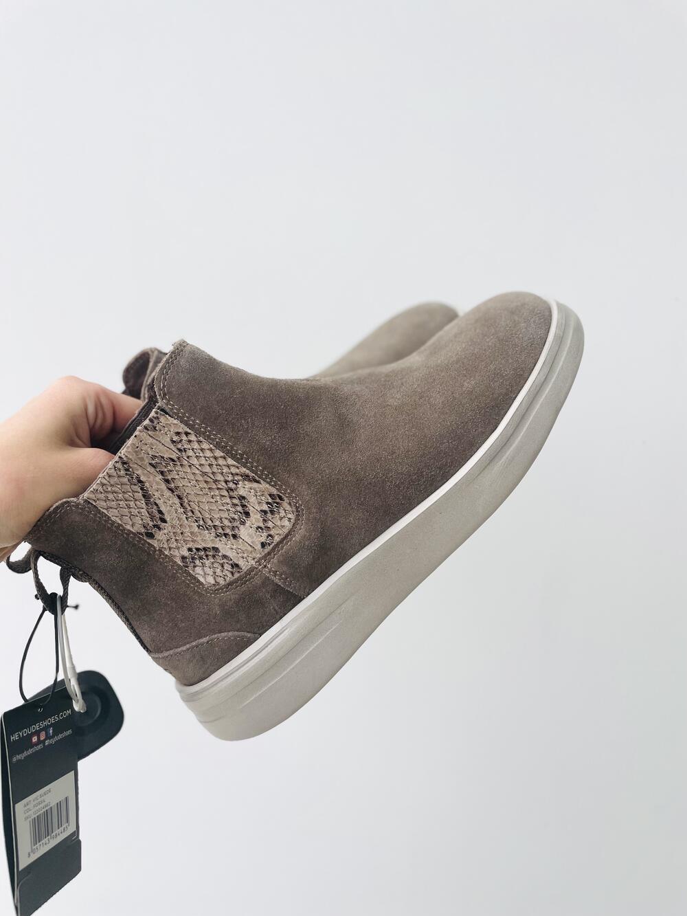 Черевики LD 20-89 Vic Suede Fossil замша вставка пітон таупе, 39