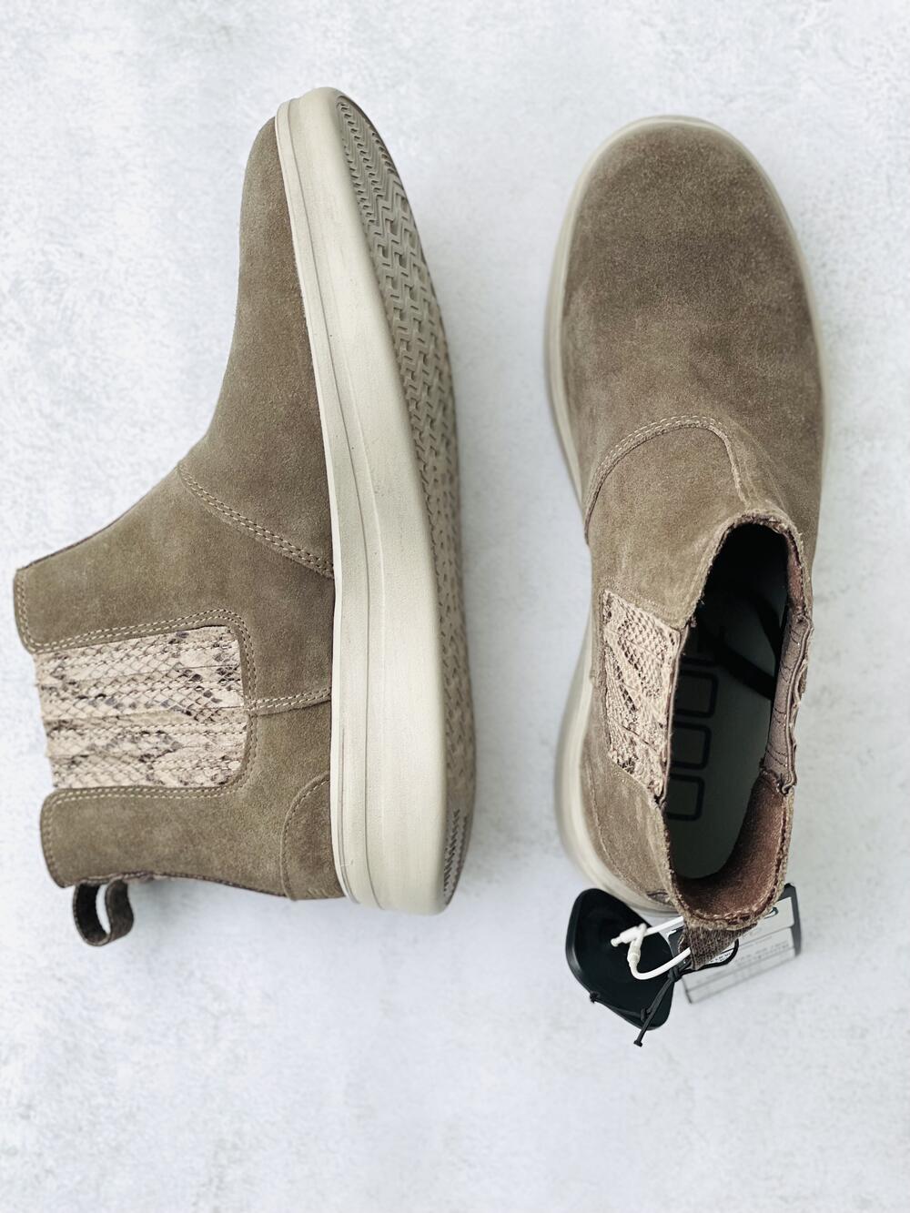 Черевики LD 20-89 Vic Suede Fossil замша вставка пітон таупе, 40