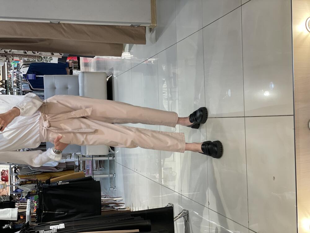 Брюки LK L07236 R-ROSE котон пудровий, S