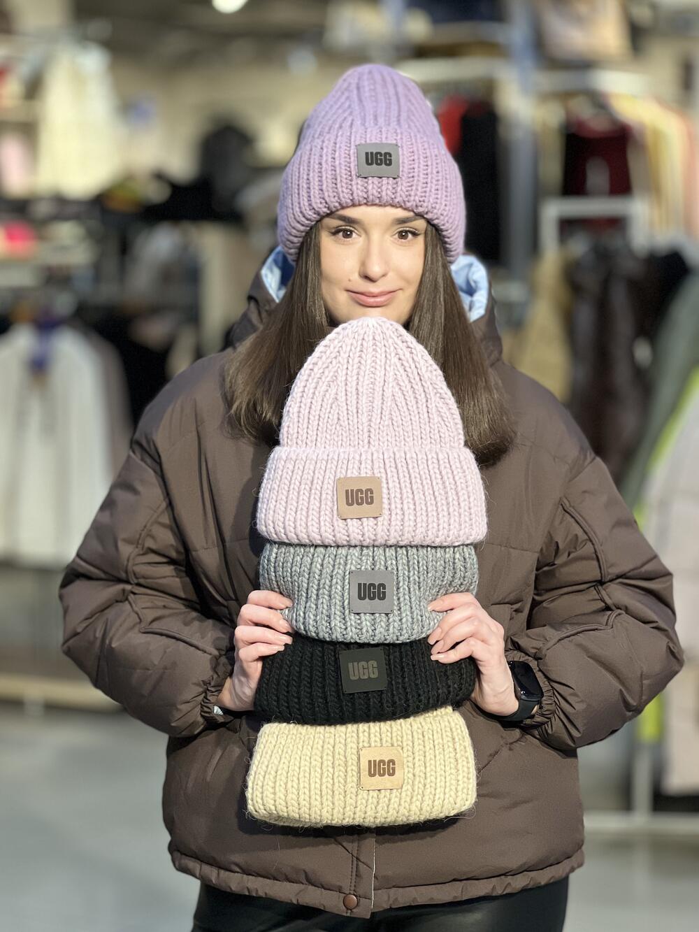 Шапка ATL КРАШ Бренд бузковий