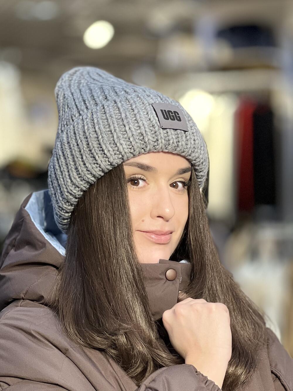 Шапка ATL КРАШ Бренд сірий