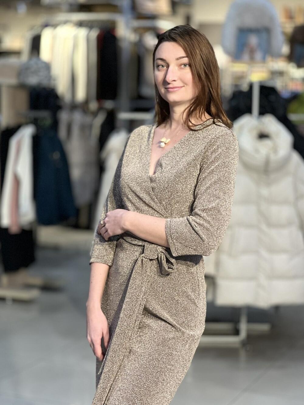 Сукня вечірня LG 733 трикотаж блиск золотий, 46