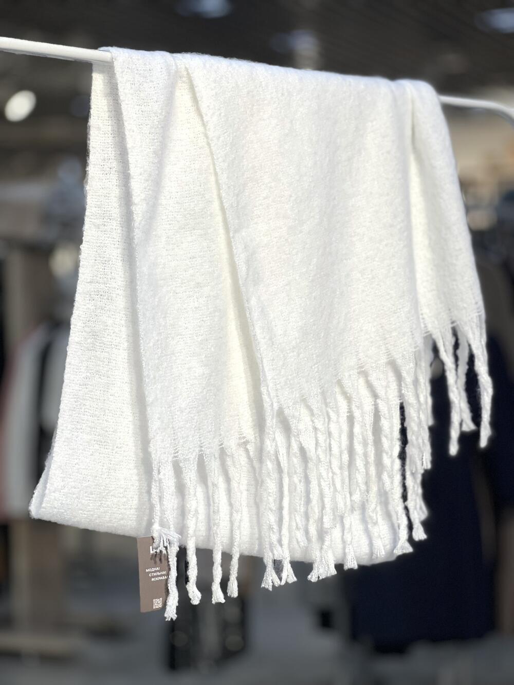 Палантин ПУШИН СОФТ кашемір молочний