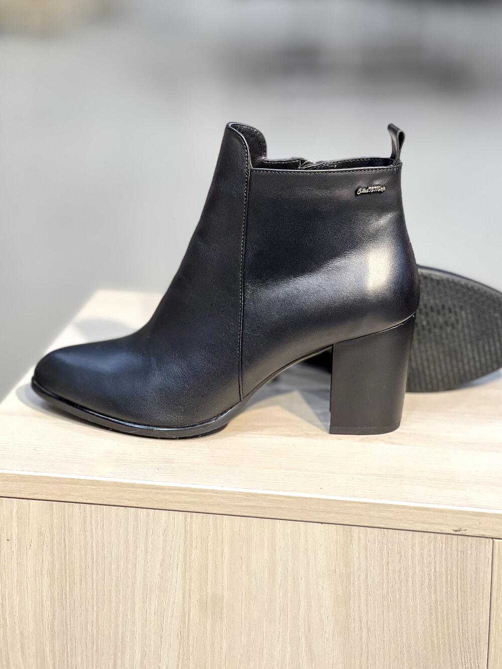 Черевики QC 5866 натуральна шкіра демі чорний, 37