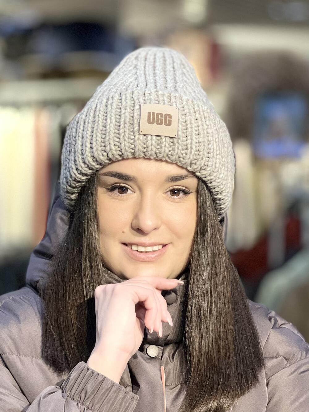 Шапка ATL КРАШ Бренд капучино