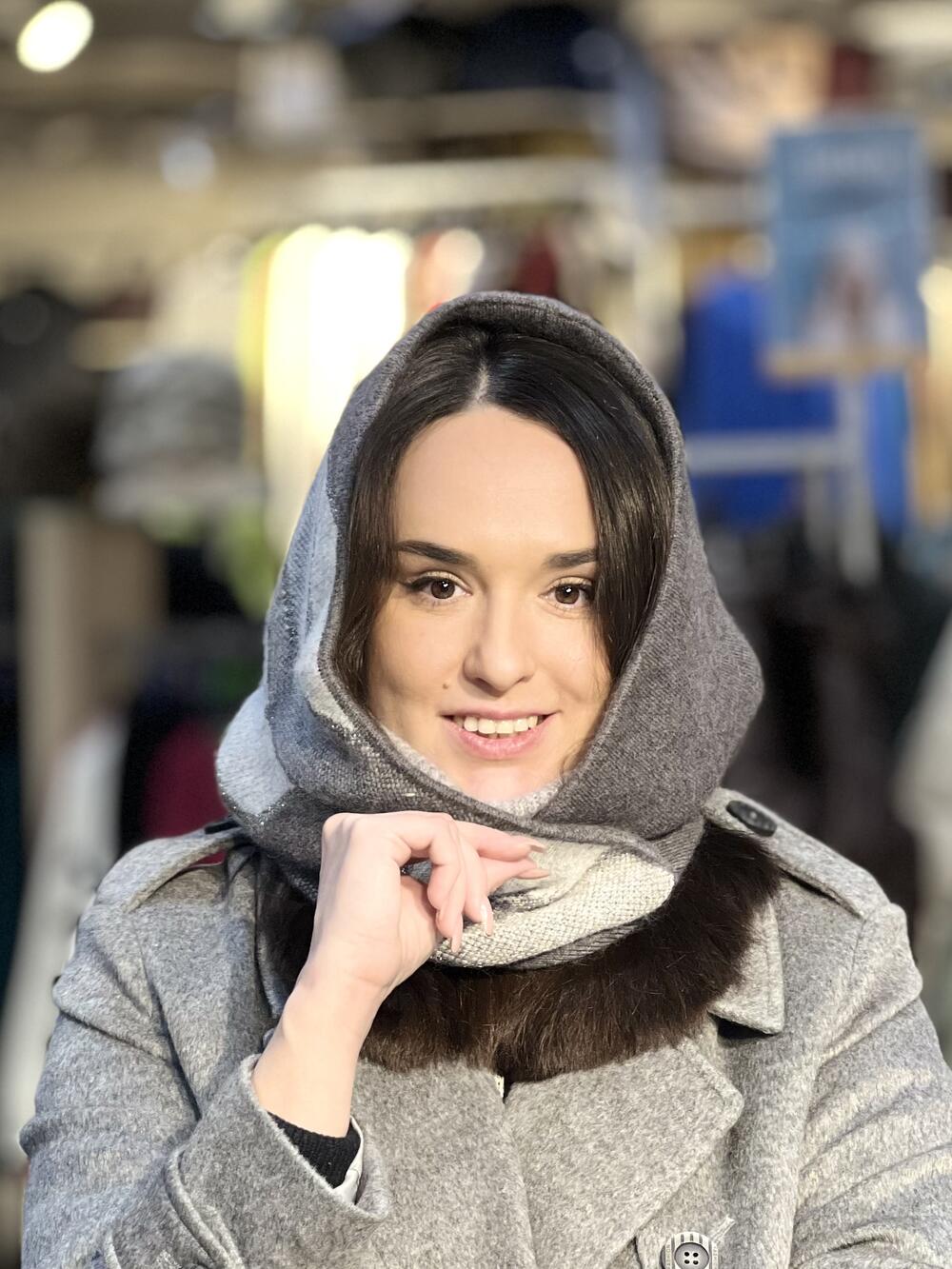 Капор КАТАЛЕЯ Malisa т.сірий/св.сірий