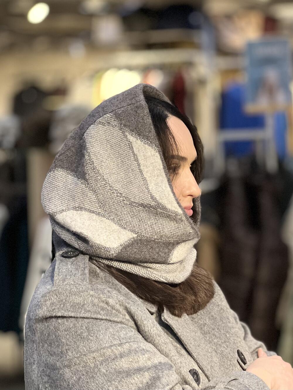 Капор КАТАЛЕЯ Malisa т.сірий/св.сірий