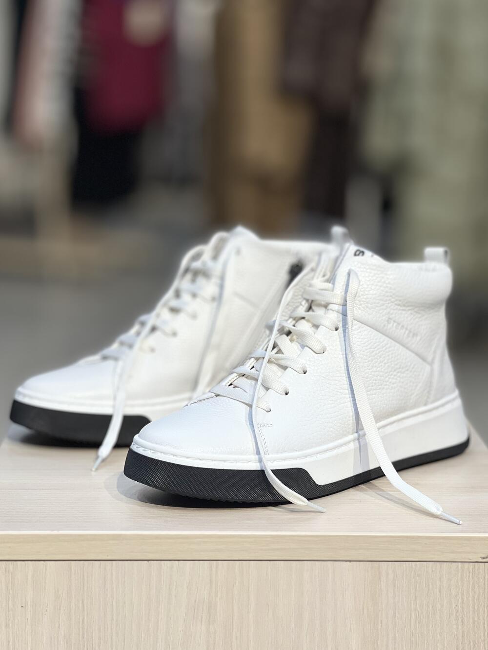 Черевики LF 8105 натуральна шкіра вовна зима білий, 37