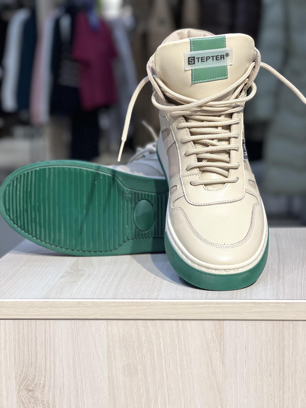 Черевики LF 8034 натуральна шкіра вовна зима бежевий, 38