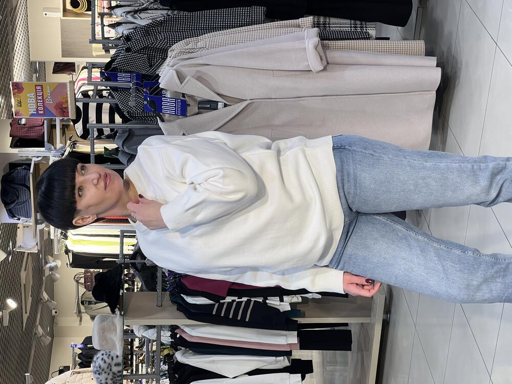 Джемпер LM 2798 оверсайз молочний, уніка 1(42-46)