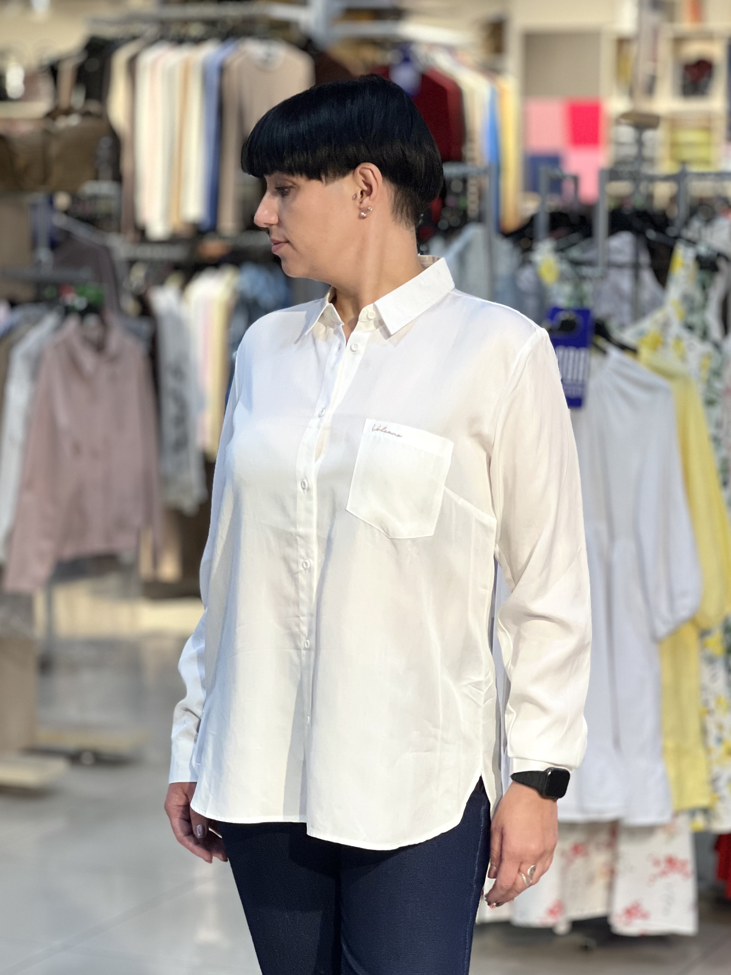 Сорочка LO L 09294 K-NAUTICA д/р віскоза білий, XL