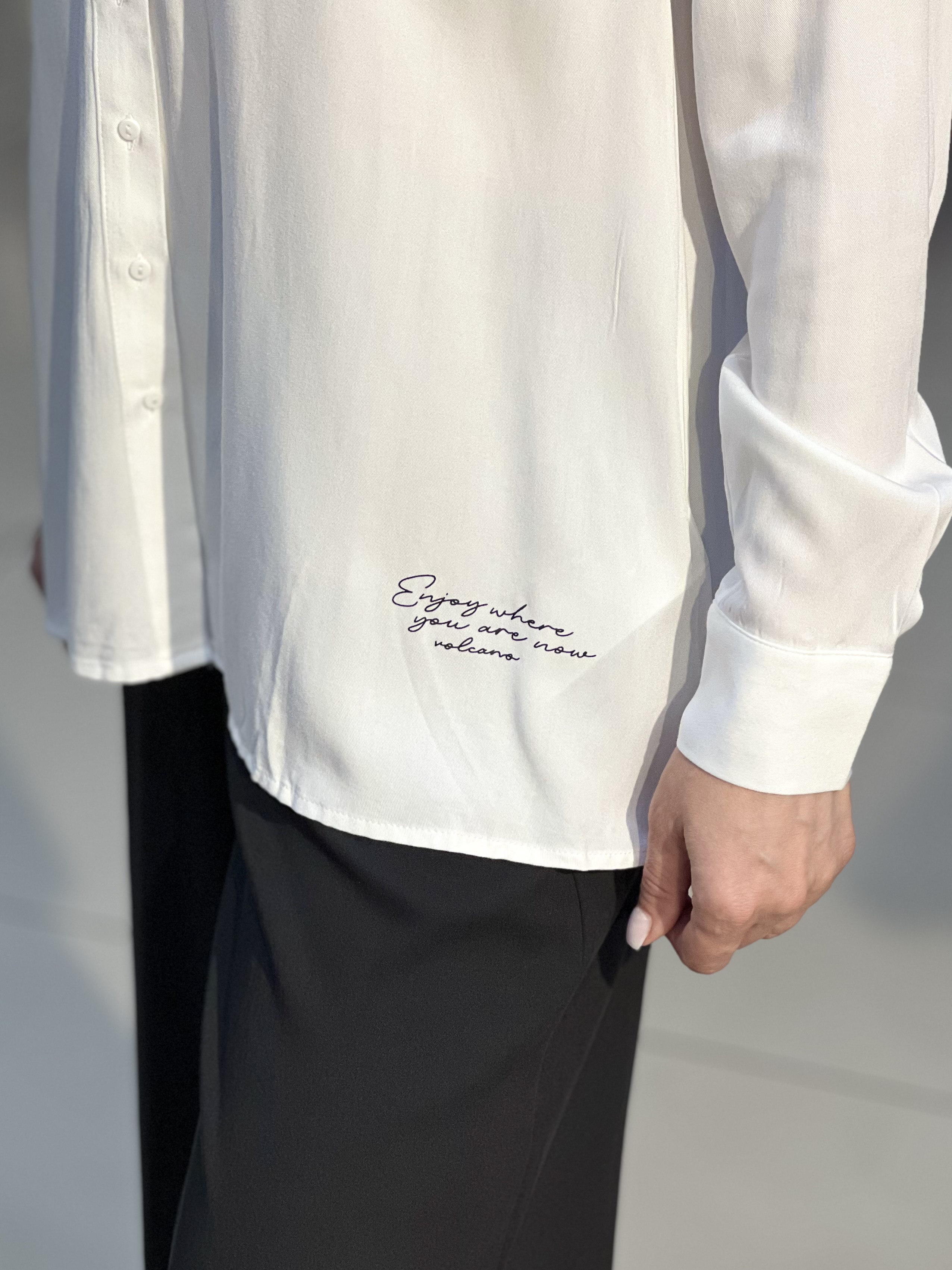 Сорочка LK L09347 K-EMMA д/р з вишивкою білий, XL