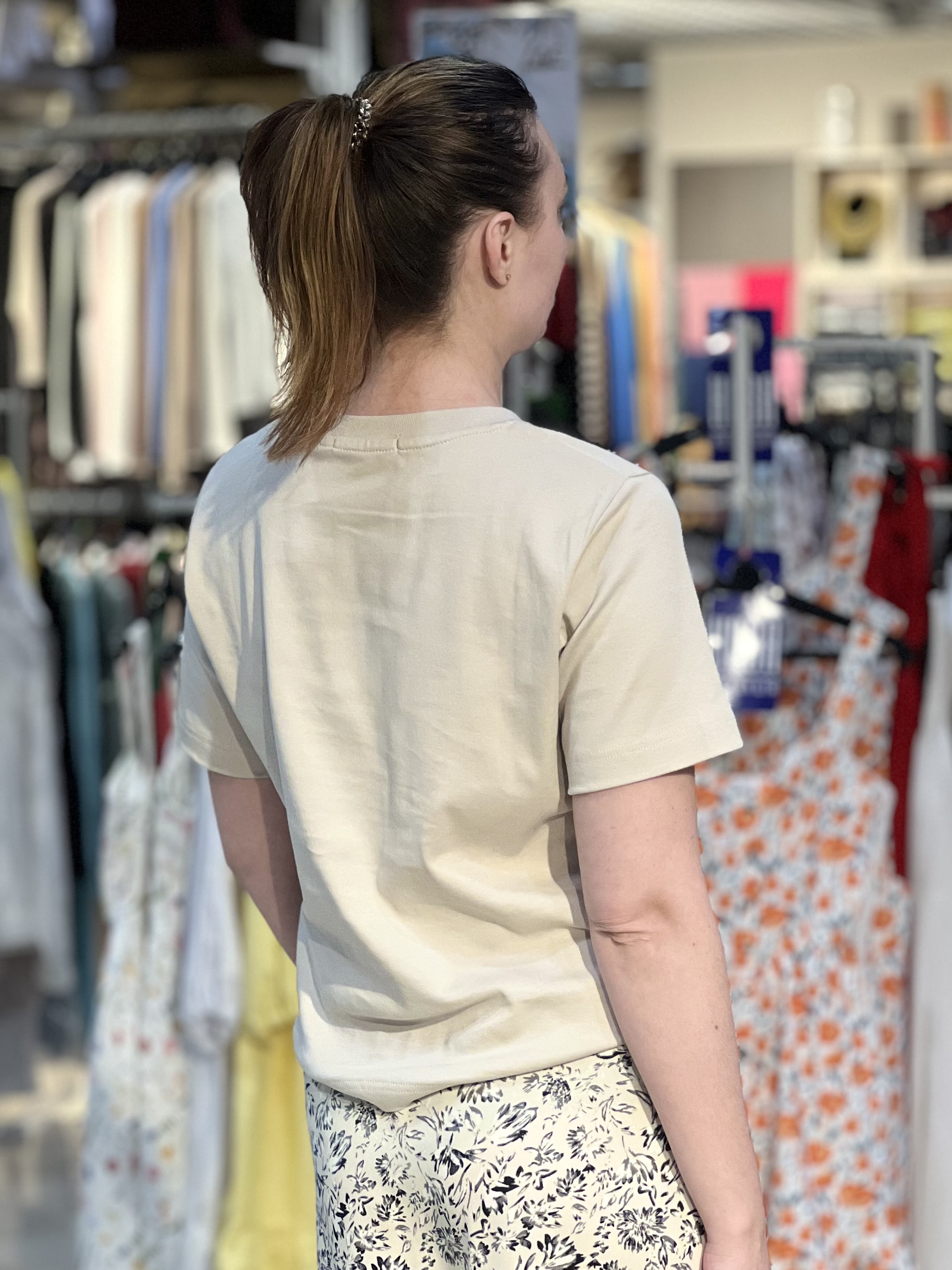 Футболка T-LENI к/р котон пряма перлина, XL