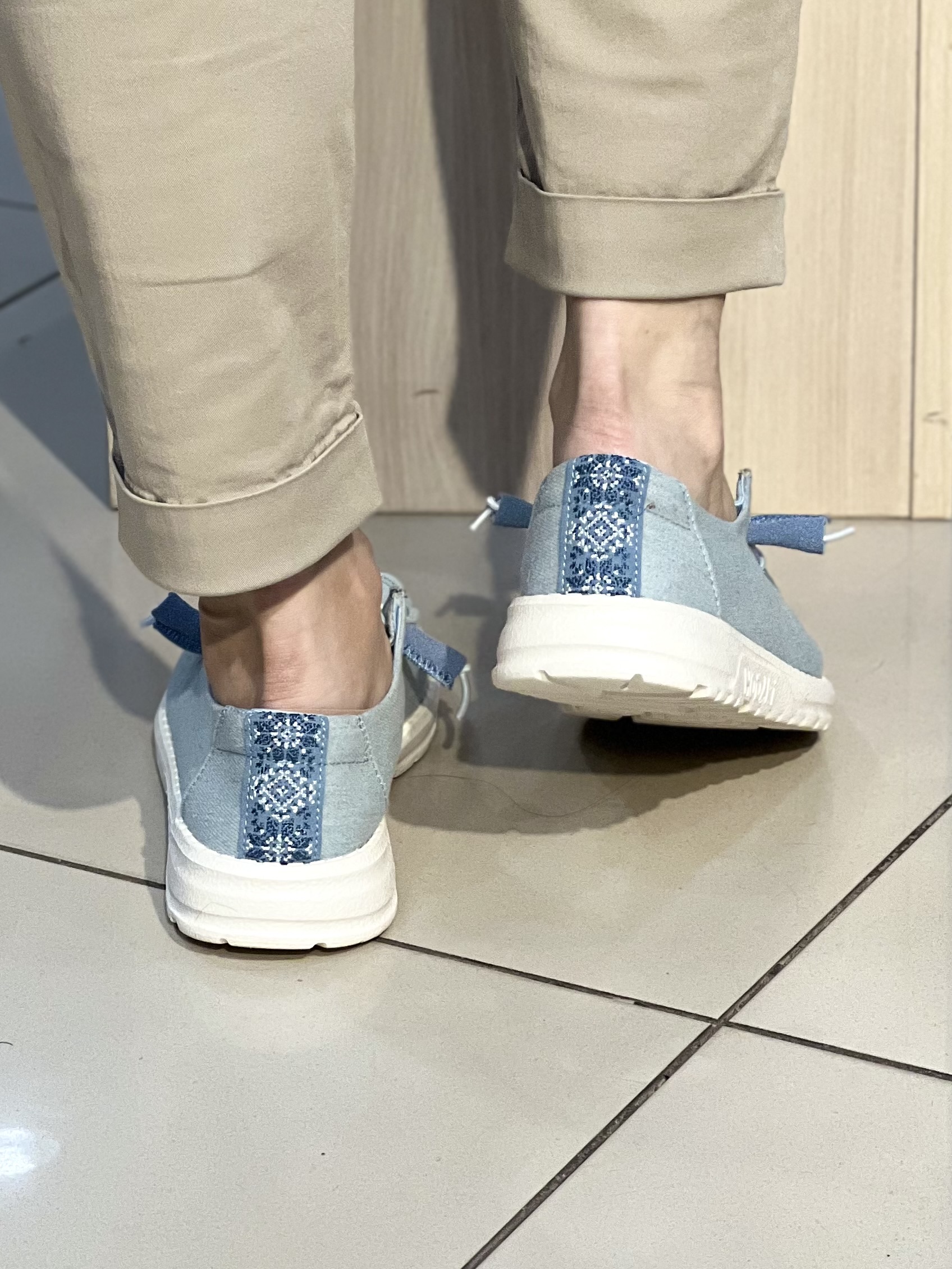 Мокасини жіночі 30-46 BORA ETHNO DENIM текстиль вишивка літо блакитний, 41