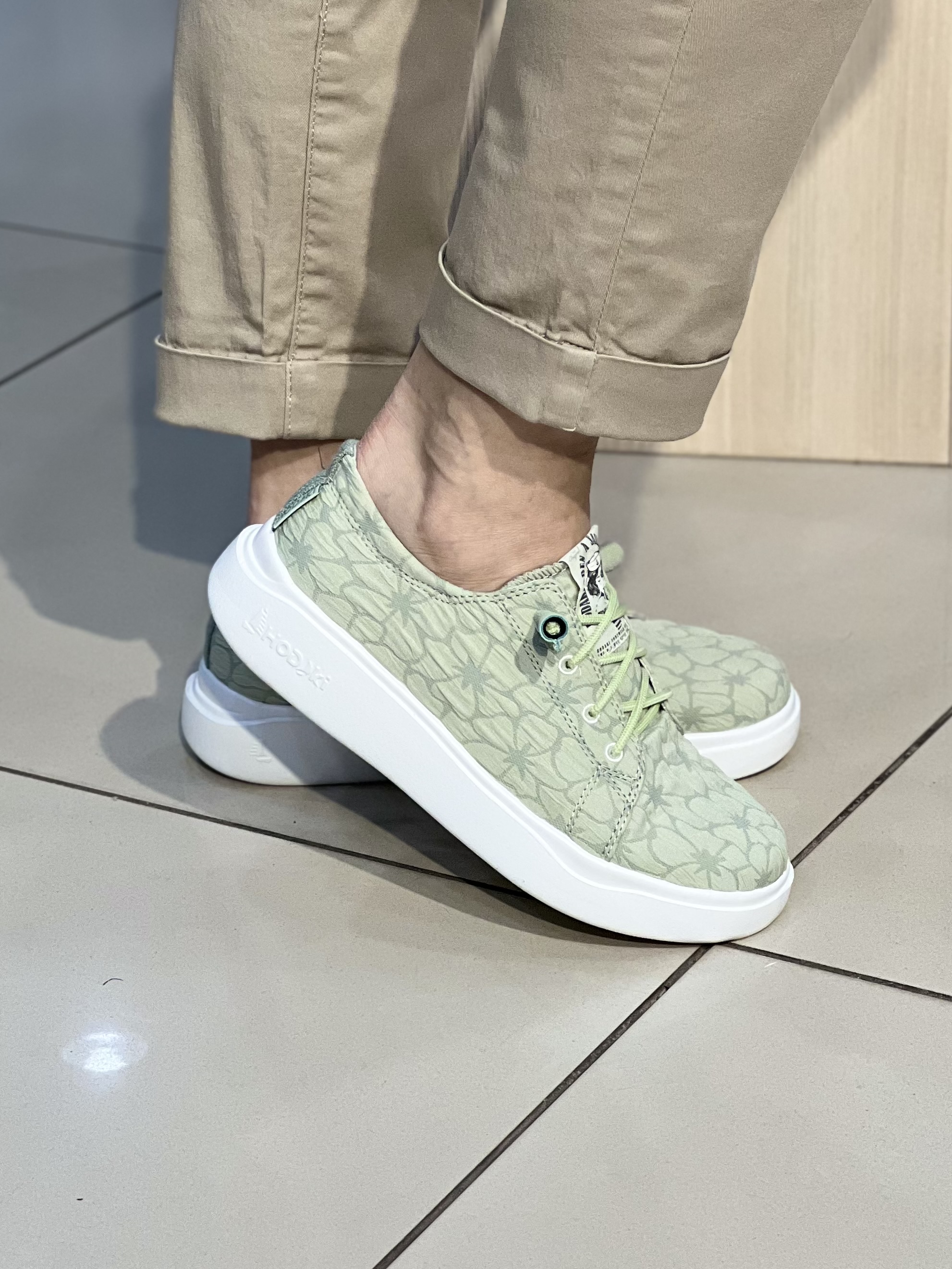 Кеди жіночі текстильні 30-92 JUGO BLOSSOM PISTACHIO текстиль жатка літо фісташка, 40