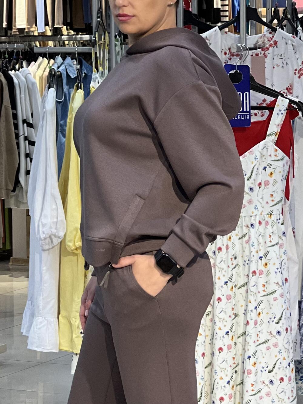 Костюм LO 01146/2814 MIDA/EVA спортивний з палацо таупе, XL
