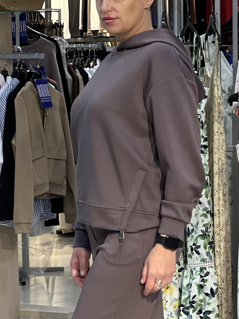 Костюм LO 01146/2814 MIDA/EVA спортивний з палацо таупе, XL