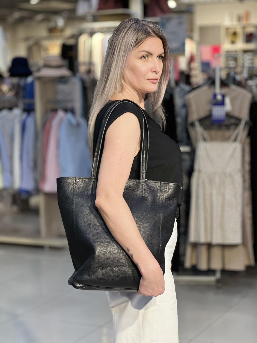 Сумка Borsacommoda 8450 шопер великий натуральна шкіра 
