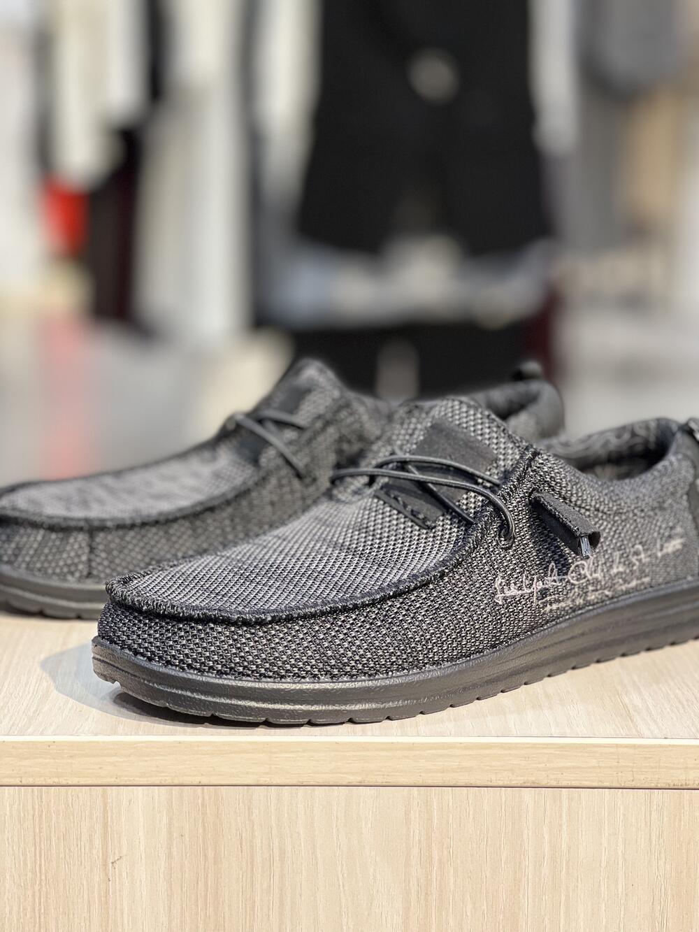 Мокасини чоловічі CAPTAIN TIGHT SURF BLACK 20-147 текстиль літо чорно-сірий, 42