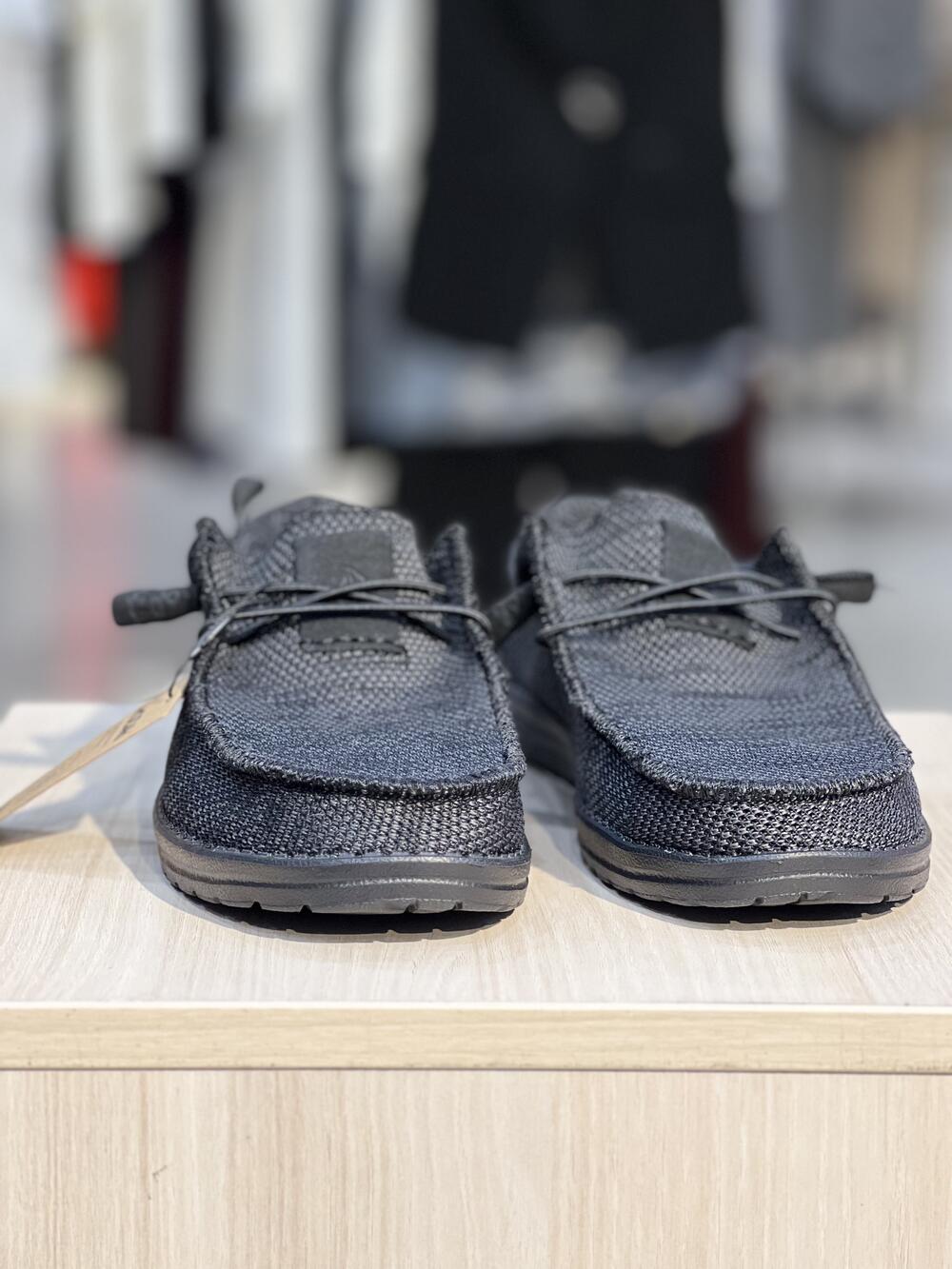 Мокасини чоловічі CAPTAIN TIGHT SURF BLACK 20-147 текстиль літо чорно-сірий, 45