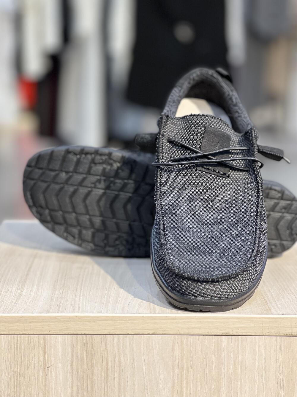 Мокасини чоловічі CAPTAIN TIGHT SURF BLACK 20-147 текстиль літо чорно-сірий, 45