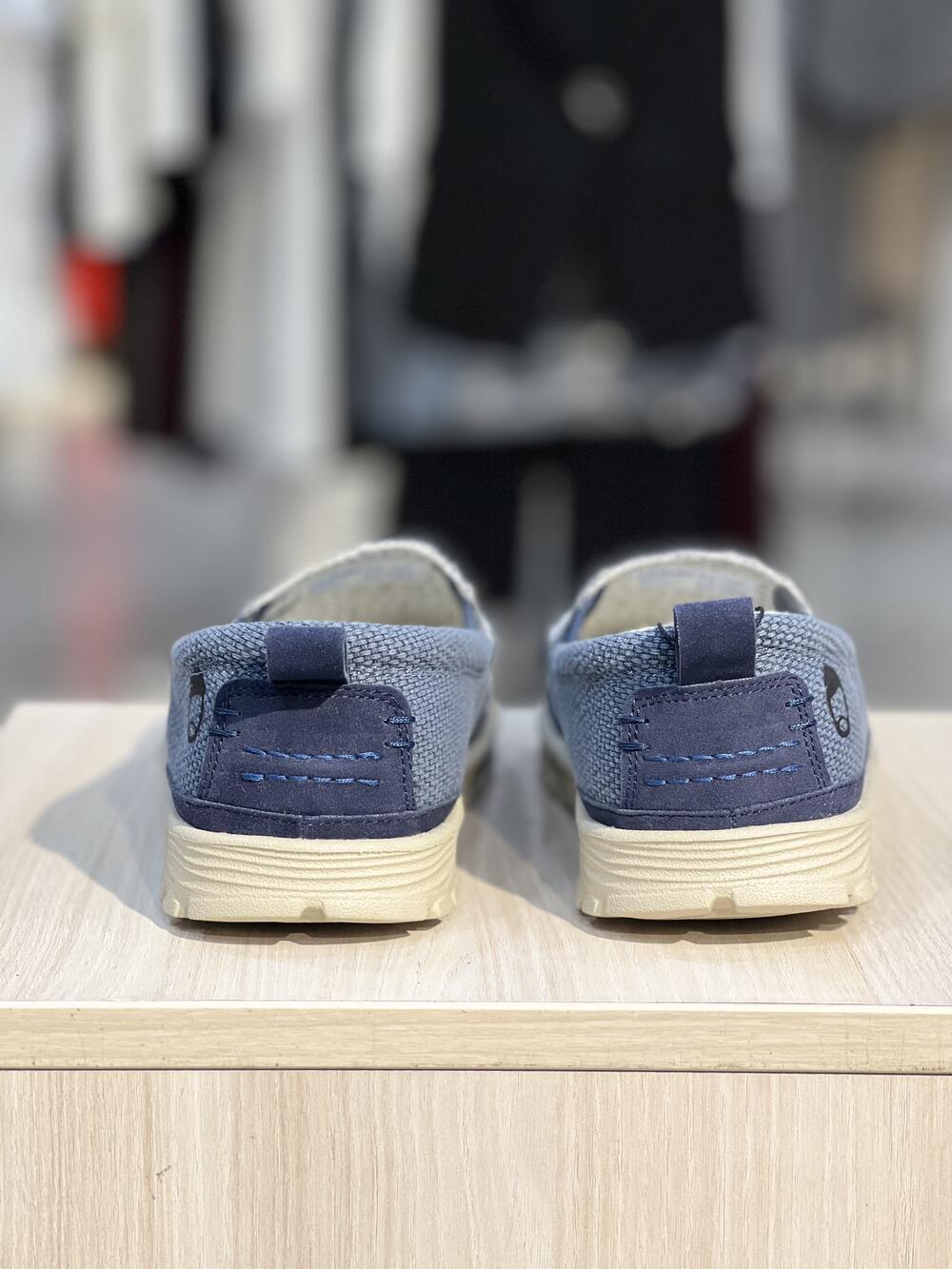 Мокасини чоловічі 30-82 BOATSWAIN JUTE DEEP BLUE літо сізий, 45