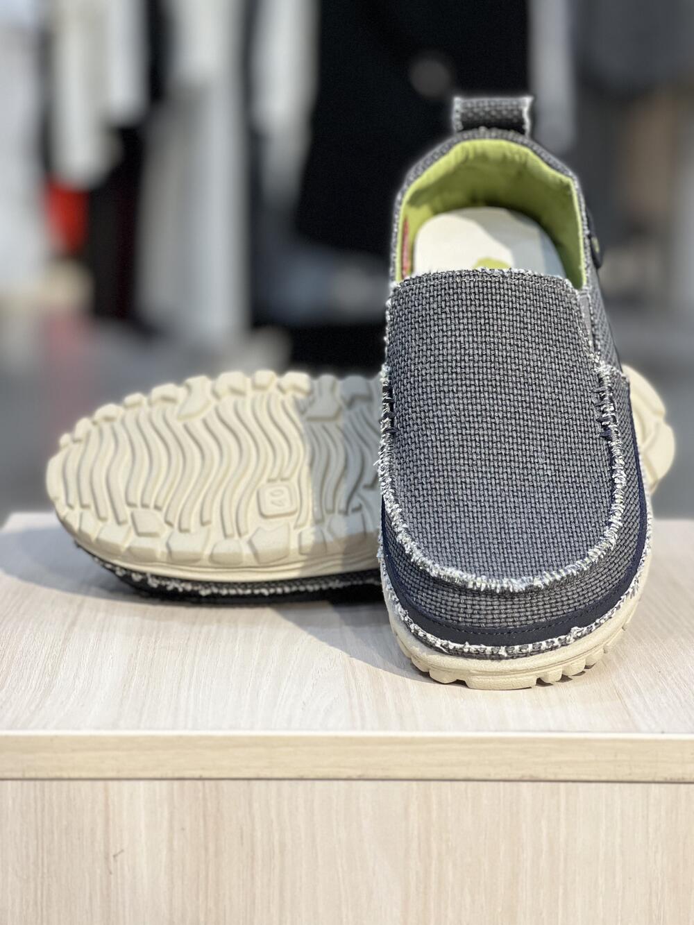 Мокасини чоловічі 30-95 BOATSWAIN CARESS BLACK літо чорно-сірий, 43