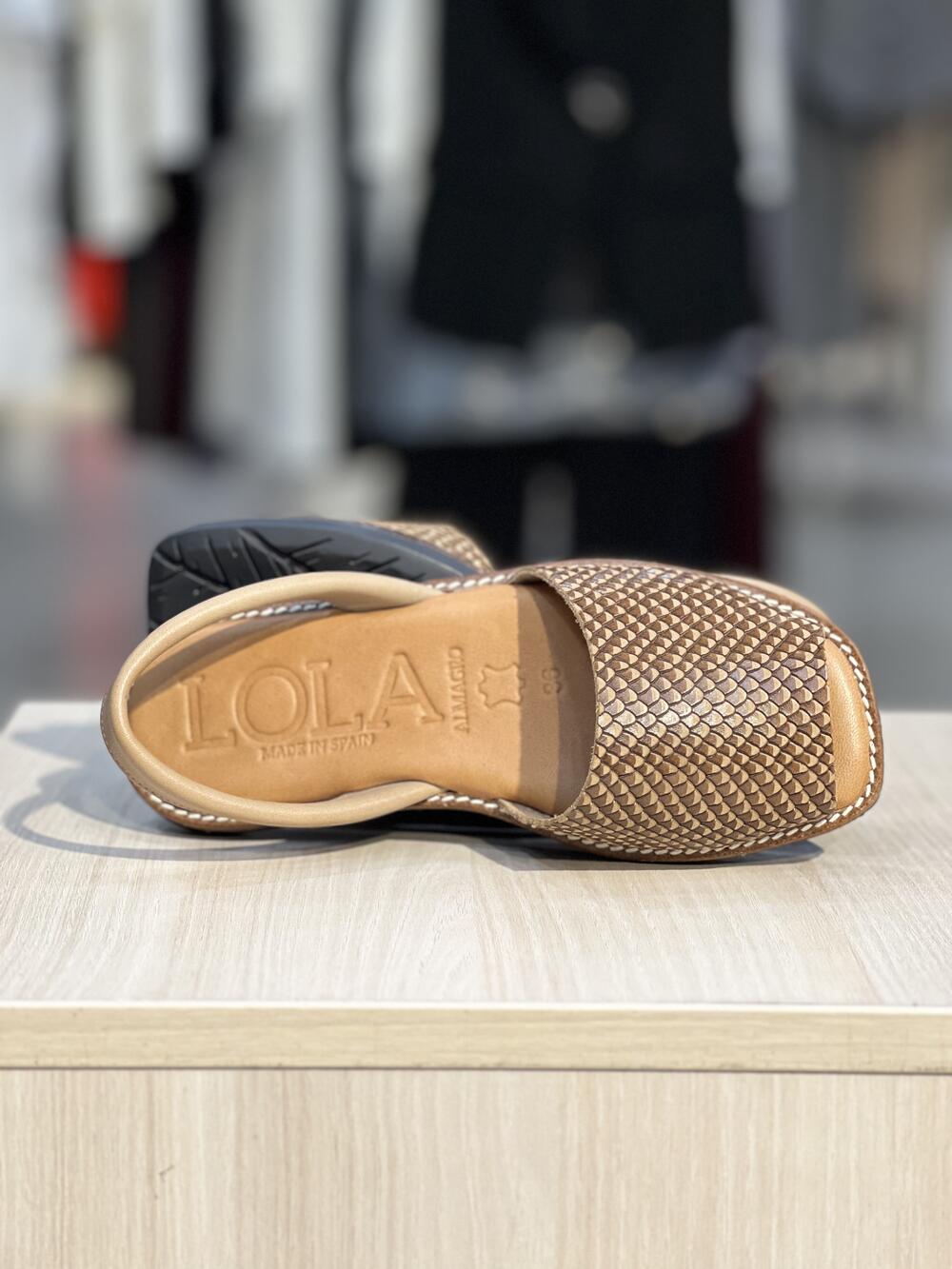 Босоніжки LA Menorguina Piel Cobra Grigio натуральна шкіра Іспанія коричневий, 40