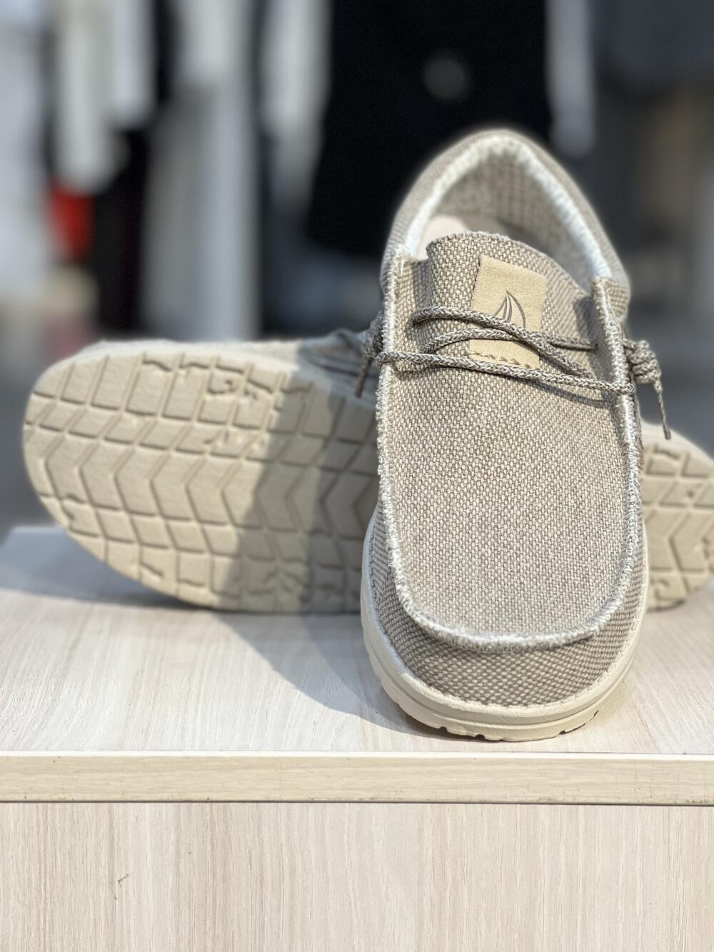 Мокасини чоловічі CAPTAIN JUTE TURTLE 20-144 текстиль літо бежевий меланж, 44