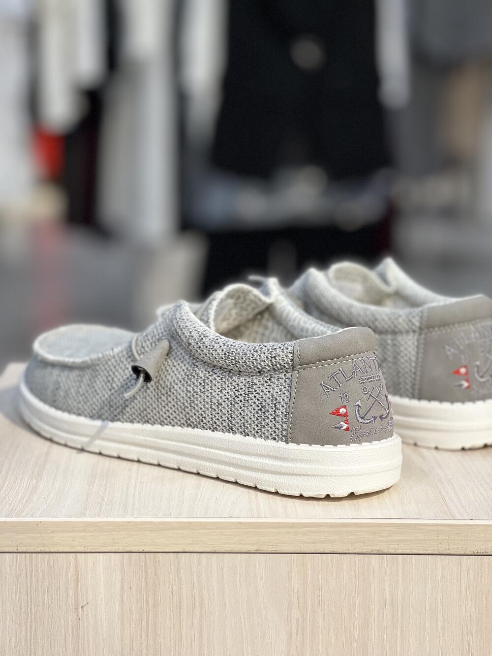 Мокасини чоловічі 30-98 CAPTAIN TIGHT REGATTA GREY літо св.сірий меланж, 46