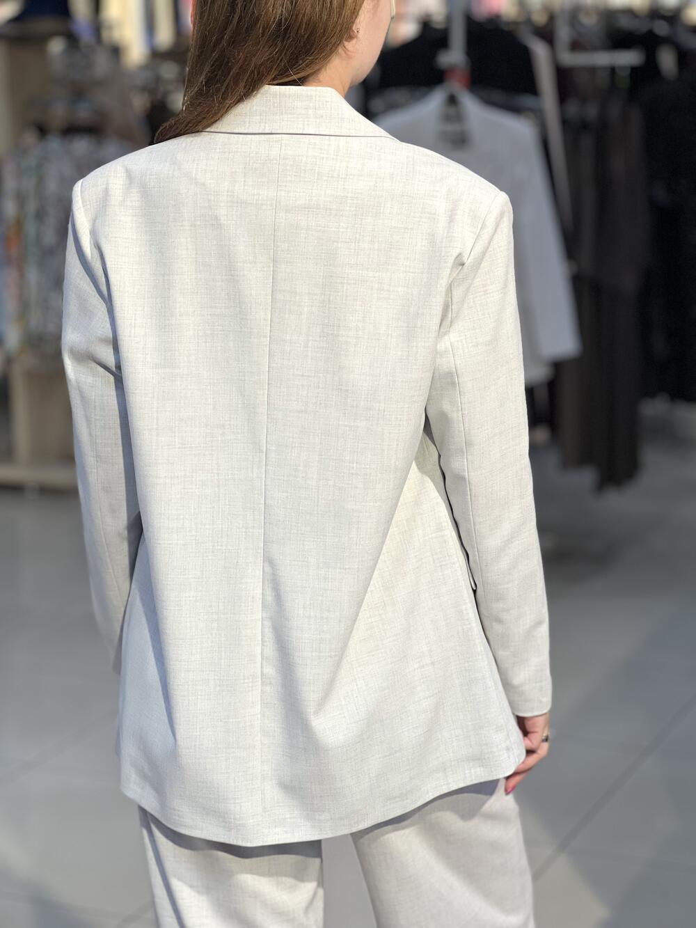 Костюм LL SIM 1.1 класичний з палаццо св.сірий, 40/XS