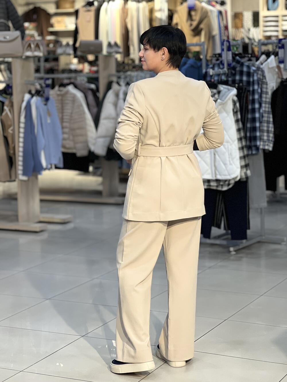 Піджак LP L01097 JB-MIRELLA запах з поясом бежевий, S