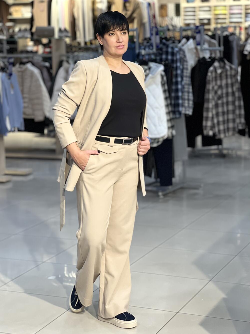 Брюки LP L07101 R-MILEN широкі бежевий, S