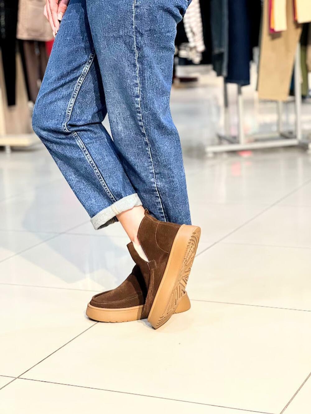 Черевики лофери LM 705225-5 утеплені коричневий, 40