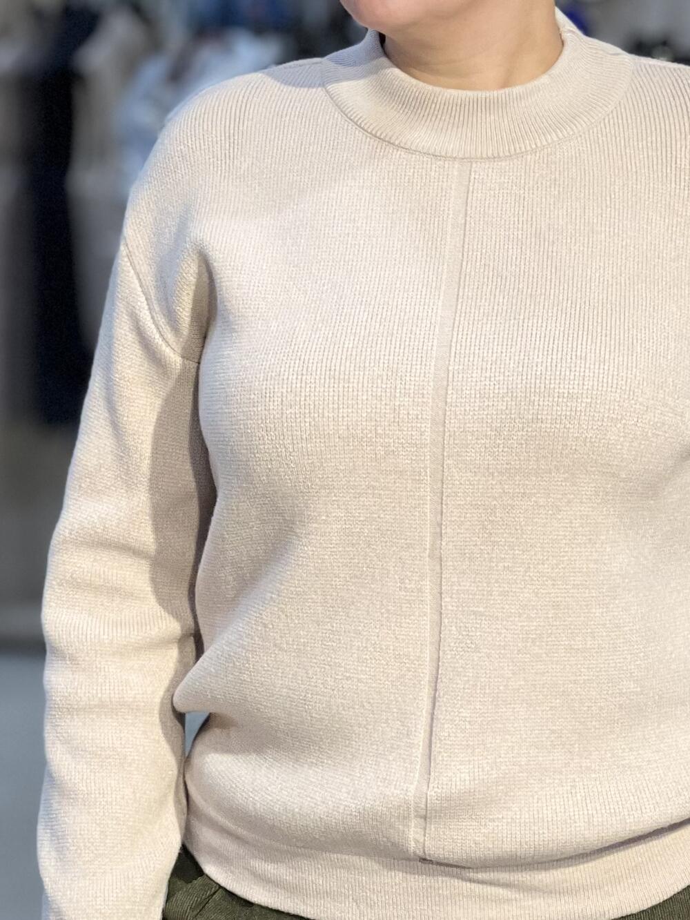 Джемпер LP 2806 д/р з доріжкою крем, 46-48