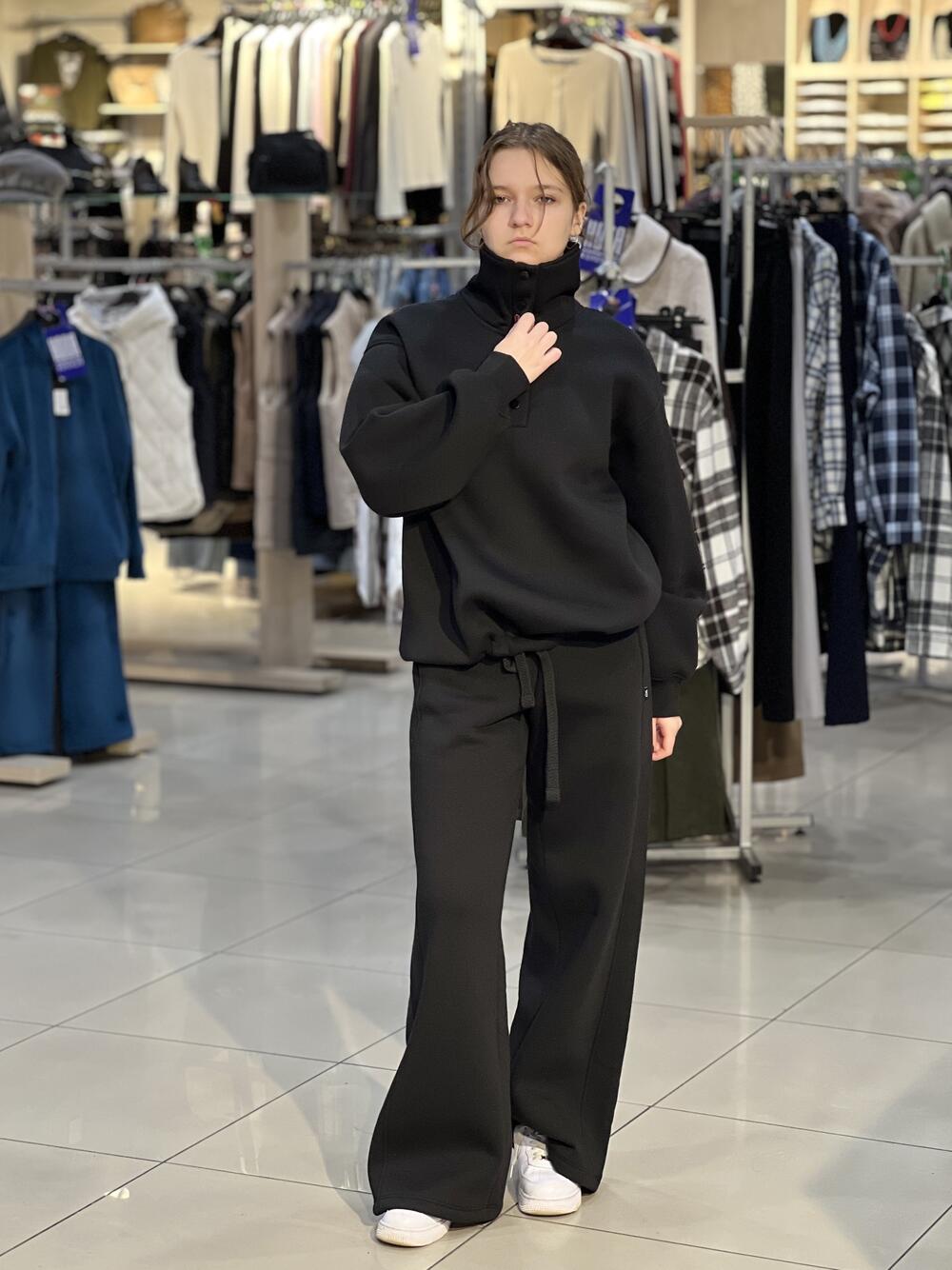 Брюки LP LC050p широкі утеплені футером чорний, M