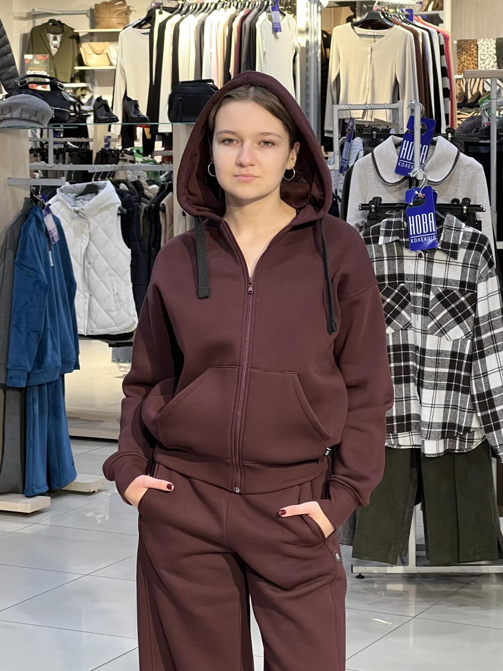 Худі LP LC047h утеплене на блискавці з капюшоном 