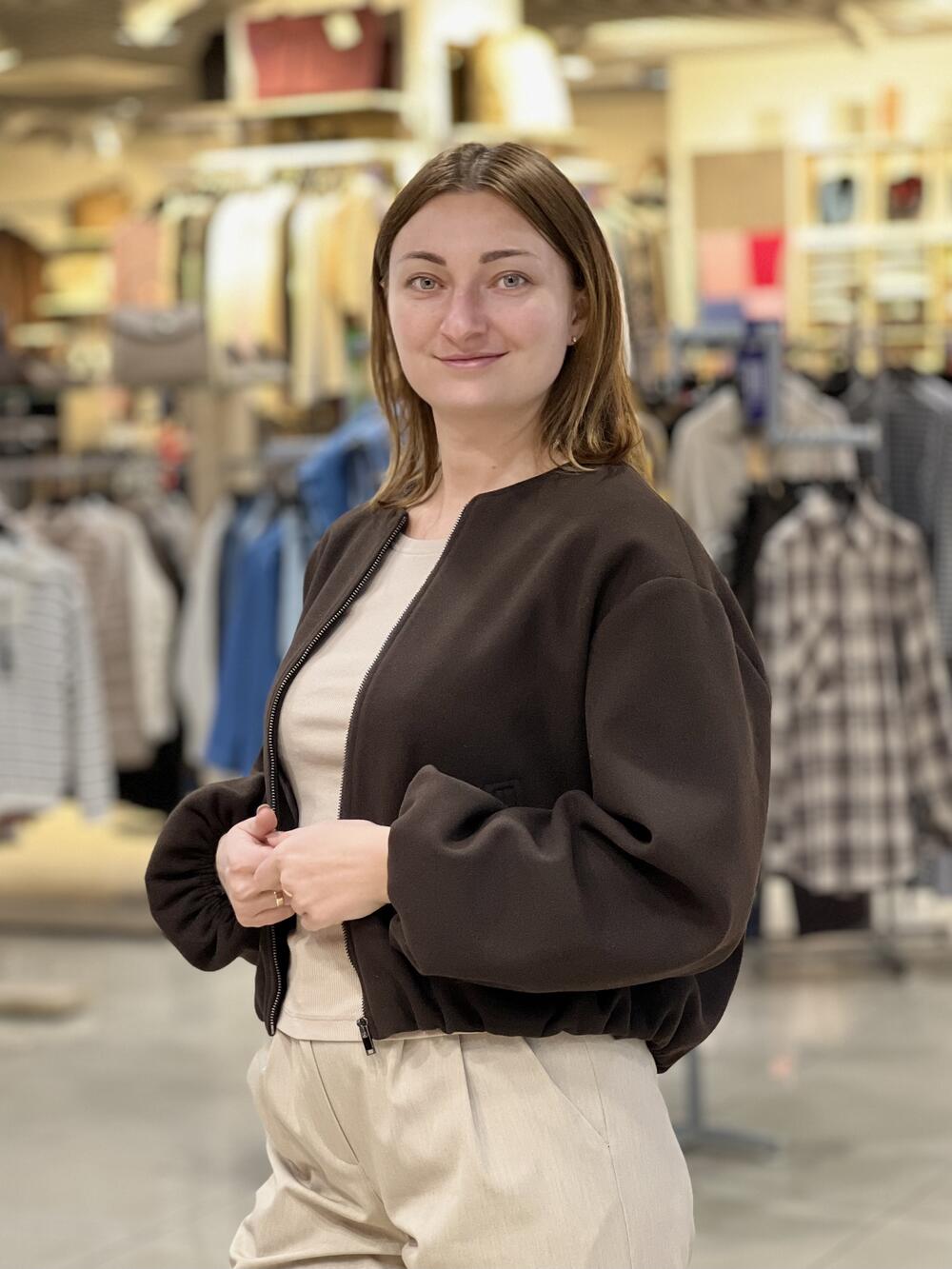 Бомбер LN 4.1 SIM кашемір темний шоколад, 44/M