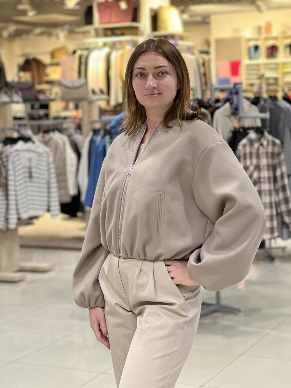 Бомбер LP 1025 кашемір капучино, 48