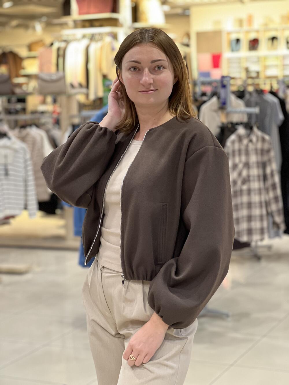 Бомбер LP 1025 кашемір шоколад, 48