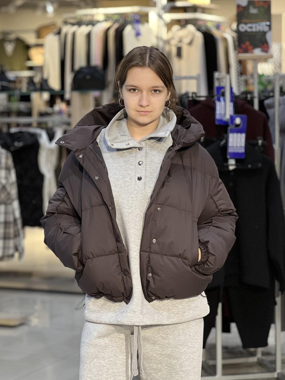 Куртка LP 080055 пуховик короткий з капюшоном 