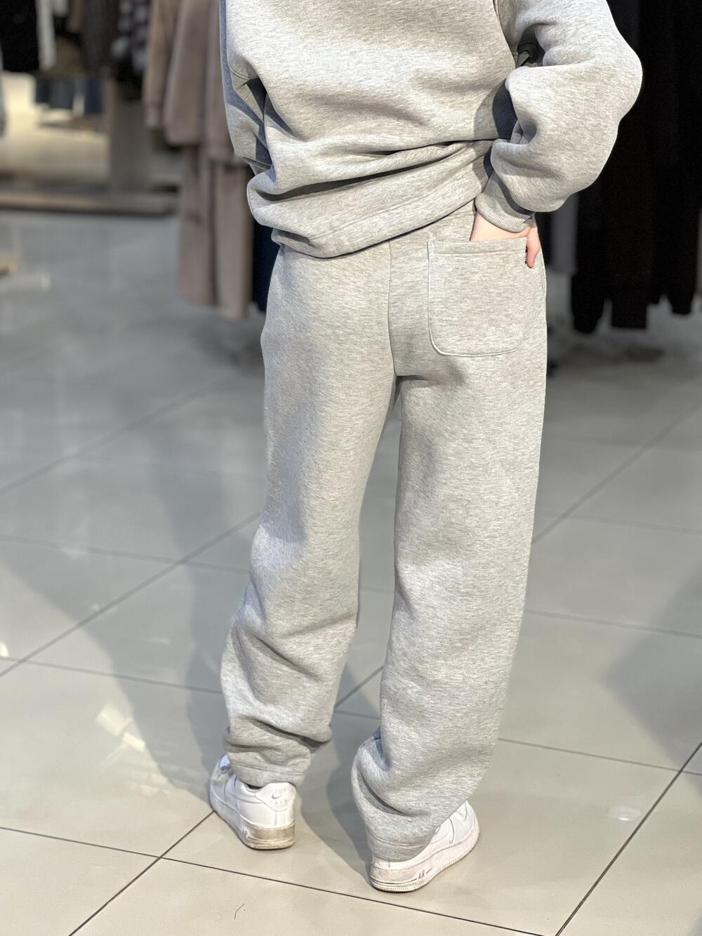 Брюки LP LC051j джогери утеплені футером сірий меланж, M