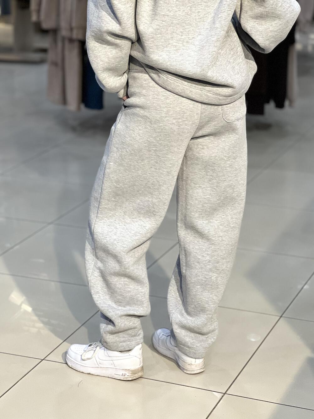 Брюки LP LC051j джогери утеплені футером сірий меланж, M